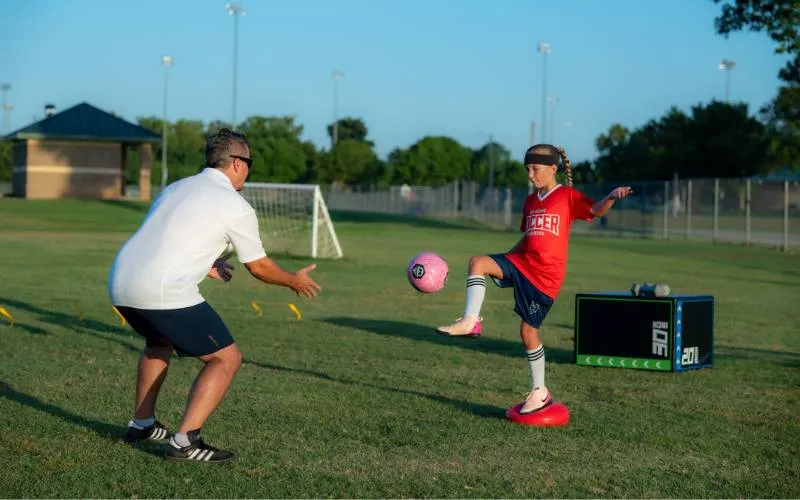 at home private soccer coaching drills for kids for improving passing skills