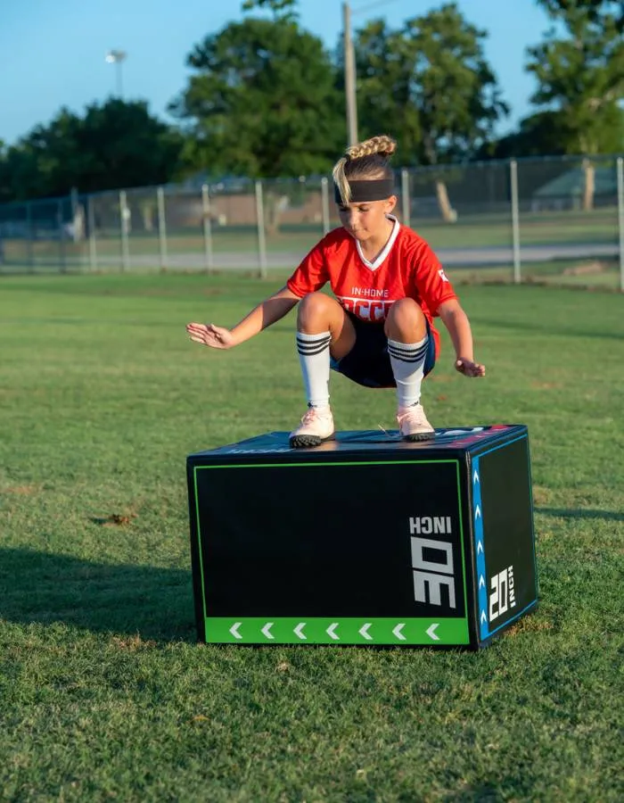 kids soccer drill in home